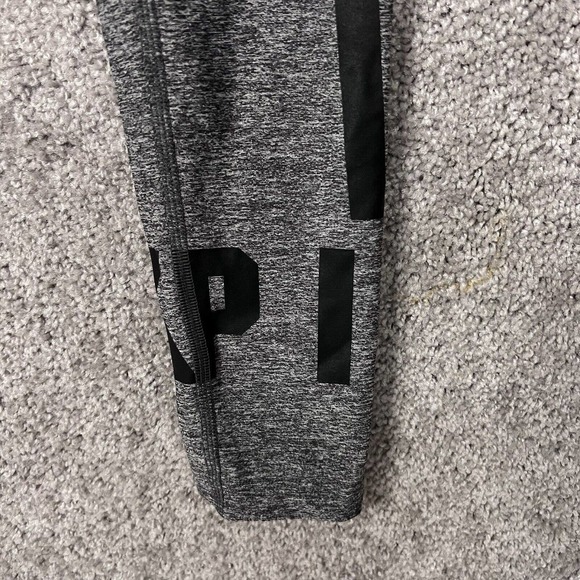 Victoria’s Secret Pink Yoga Pants Womens XS Activewear Gray Leggings Logo - Picture 4 of 9